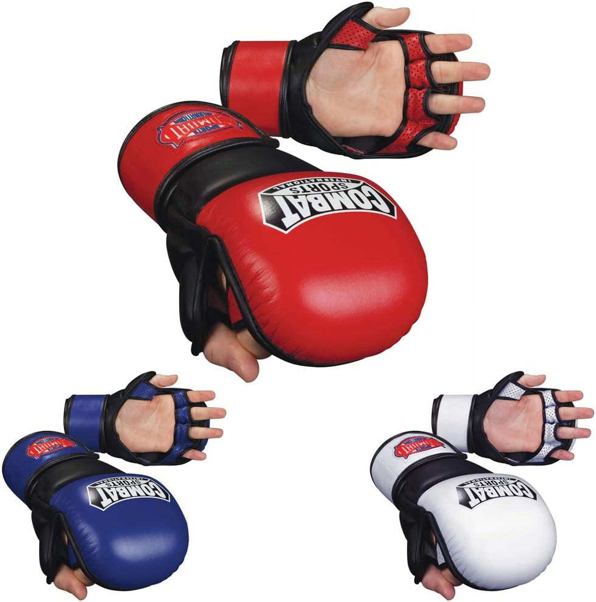 Combat Sports MMA Safety Sparring Gloves Regular Blue Black