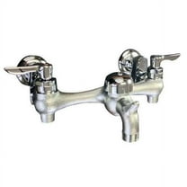 American Standard 8351076.004 Heritage® Two Lever Handle Wall Mount Service Faucet, Rough Chrome