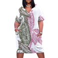 thumbnail image 2 of Chocolate Cocoa beans Loose Pocket Dress Women's summer dress women dress clothes women's luxury party, 2 of 7