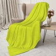 thumbnail image 3 of Sikiie Yellow Cozy Flannel Fleece Throw Blanket: Lightweight & Thick for All Seasons - Perfect for Women, Men, & Kids"80"x60", 3 of 6