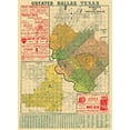 thumbnail image 2 of Worley 25x32 Gold Ornate Wood Framed with Double Matting Museum Art Print Titled - Dallas Texas Landowner - Worley 1905, 2 of 4