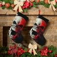 thumbnail image 6 of Lsque Red And White Screaming Demon Skull Pattern 18 Inch Christmas Stockings, Festive Holiday Stocking for Christmas Decorations Holiday Decor, 6 of 7
