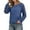 Blue, variant on EDFBUYKRS Womens Long Sleeve Shirts Pleated Blouse Business Casual Dressy Work Tops Crew Neck 2026 Fall Fashion Clothes M