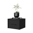thumbnail image 6 of Elfrida Wall-Mounted Nightstand,Sleek Single-Drawer Design with Spacious Top Shelf,Black Engineered Wood Furniture Bedroom Nightstands, 6 of 7
