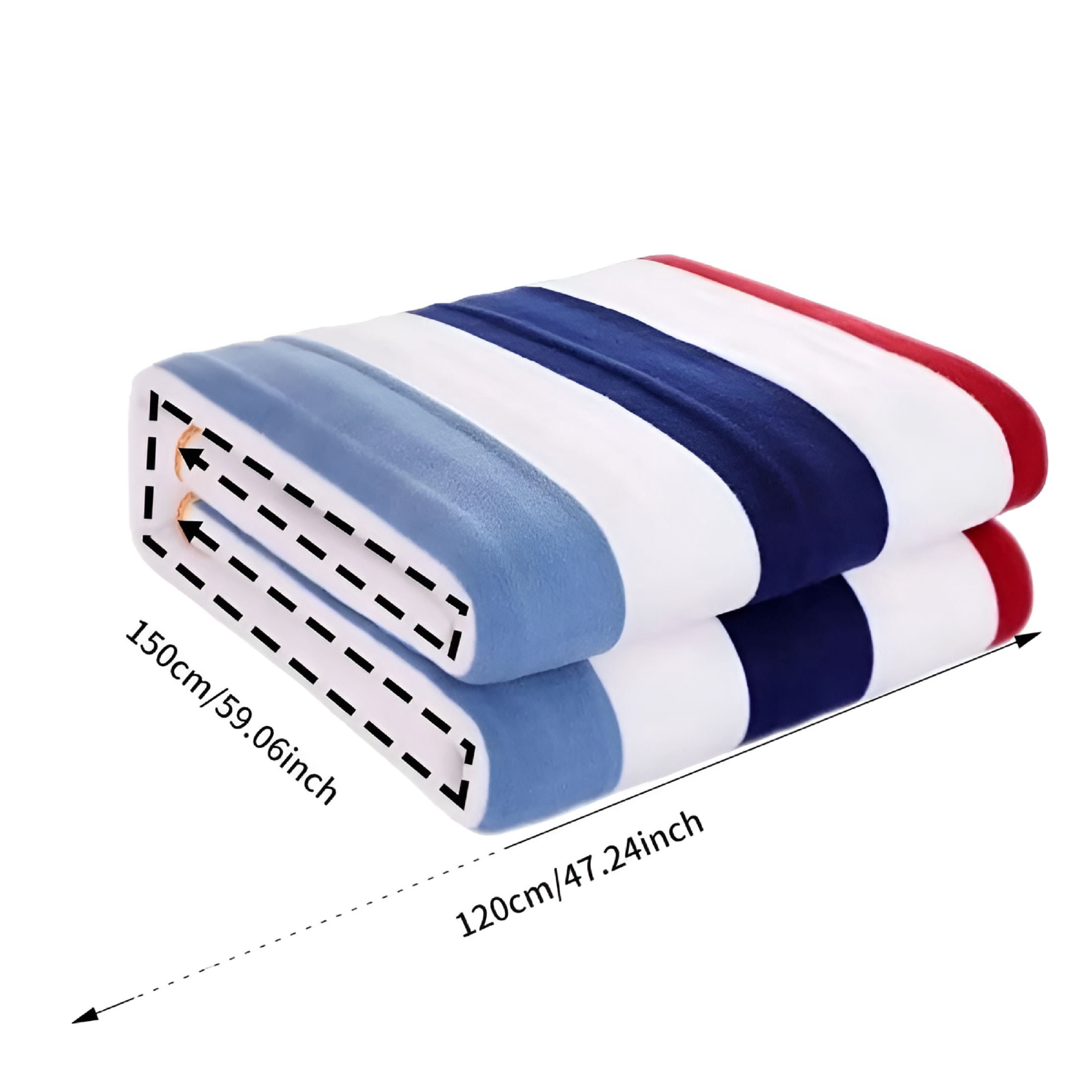 HIBIBUD Heated Electric Blanket Queen Size 47.24” x 59.06” Heating Blanket Super Cozy Soft Sherpa Blanket with Fast Heating Overheating Protection
