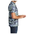 thumbnail image 3 of Yellow Rooster Male Core Cotton Tee Men T-Shirts Woodland Blue Camo 3XL, 3 of 6