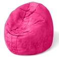thumbnail image 5 of CC Home Furnishings Cocoon Bean Bag Kids Microsuede Chair - 48" - Fuchsia Pink, 5 of 8