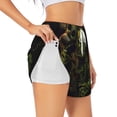 thumbnail image 3 of Lsque Five Nights At Freddy'S Printed Women's Running Shorts with Liner Pockets,Elastic Quick Dry Workout Athletic Gym Yoga Shorts,Womens High Waist Shorts-X-Large, 3 of 9