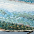 thumbnail image 5 of SAFAVIEH Barbados Abstract Beach Outdoor Area Rug, Light Blue/Pink, 5'3" x 5'3" Round, 5 of 8