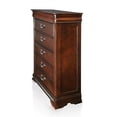 thumbnail image 5 of Ruben 2-Piece Cherry Wood King Poster Bed and 5-Drawer Chest Set, 5 of 15
