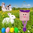 thumbnail image 4 of Bolsa grande De Pascua Yuyangstore Cesta De huevos De Pascua con cubos De conejo, 4 of 7
