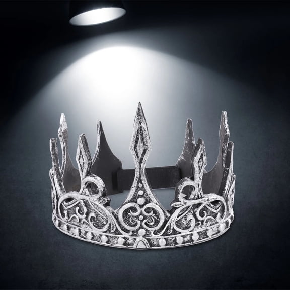 YYKihy Simulation Crown For Men Leathe Men's Crown For Wedding Birthday Prom Halloween Decorations