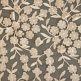 thumbnail image 2 of Zelouf Caryn 3D Flower Embroidery Mesh  , Sewing, DIY, Crafts Fabric by the Yard, Light Taupe, 1 Yard, 2 of 2