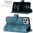 thumbnail image 2 of Wallet Case Compatible with iPhone 12 Pro/iPhone 12 Case,[6 Card Slots] [Wrist Strap] [Stand Feature] Detachable 2 in 1 Magnetic Leather Cover Shockproof Slim Case for iPhone 12 Pro,6.1" Blue, 2 of 18