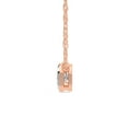 thumbnail image 4 of Lab Diamond Pendant Necklace| 6 Ct IGI Certified Emerald Shape Lab Grown Diamond | Aubree Emerald Solitaire Diamond Pendant With Gold Chain | 14K Rose Gold | FG-VS Quality, 4 of 5