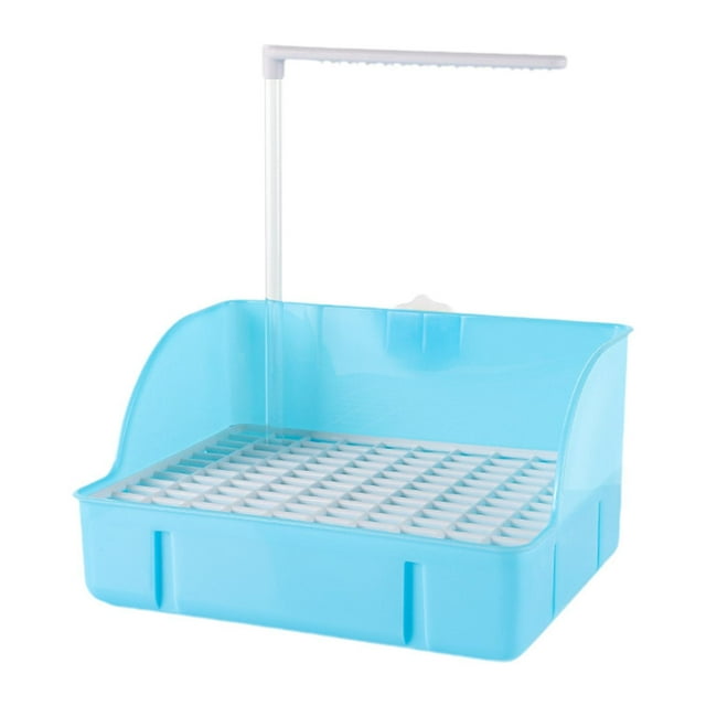 S SERENABLE Automatic Bird Bathtub Bird Automatic Bath Shower for Amazon Conure Parakeet blue