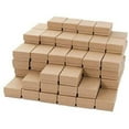 thumbnail image 3 of Lot of 20 50 100 Kraft Brown Cotton Filled Jewelry Packaging Gift Boxes, 3 of 25