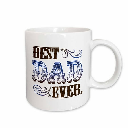 

3dRose Best dad ever Ceramic Mug 15-ounce