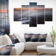 thumbnail image 1 of Beautiful Sunset on Chudskoy Lake - Seashore Canvas Art Print, 1 of 3