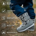 thumbnail image 4 of JAN & JUL Toddler Boys Slip Water Resistant Tall Winter Boots (Neon Peaks, US Size 6.5), 4 of 7