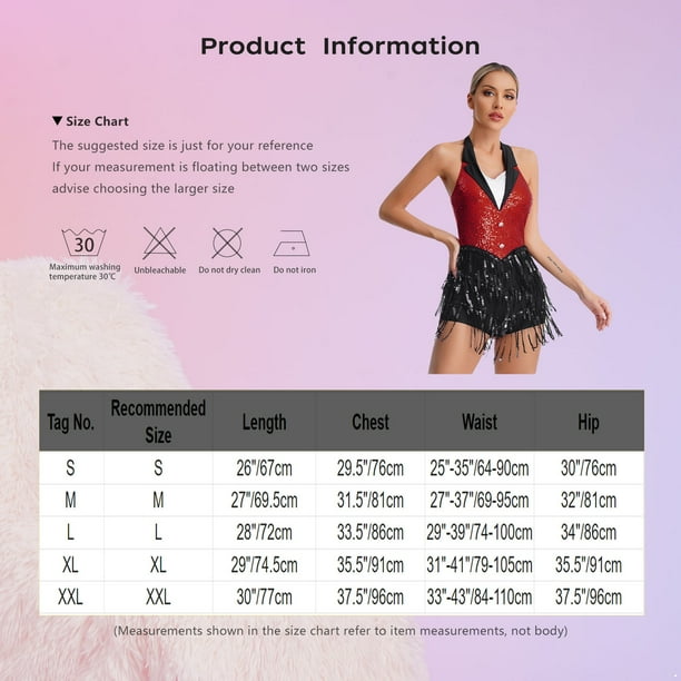 Justaucorps Gymnastique Patinage Artistique Femme Oyolan - Strass Frangé Danse Latine - Tailles S à XXL