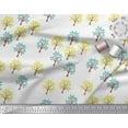 thumbnail image 3 of Soimoi Poly Georgette Fabric Tree Block Print Fabric by The Yard 52 Inch Wide, 3 of 3