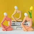 thumbnail image 7 of Farcauo Ceramic Thinker Vase Yellow Flower Vase for Home Decor Modern Cute Boho Vases for Table Room Decor Unique Aesthetic Vase Ceramic Decorative Face Vases for Centerpieces Birthday Gift for Women, 7 of 7