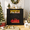 Black, variant on Waleaf 43” Electric Fireplace Mantel Wooden Surround Firebox,TV Stand with 23" Freestanding Electric Fireplace