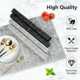 thumbnail image 3 of VCVCOO PVC Placemats Set of 4, Heat Resistant Non-Slip Vinyl Placemats for Dining Dinner Table, Washable Wipeable Woven Table Mats, 3 of 12