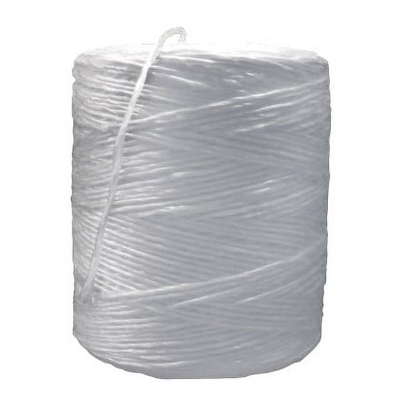 1-Ply, 210 Pound, White Polypropylene Tying Twine