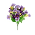 thumbnail image 2 of MMJ Artificial Flowers Chrysanthemum Bouquet 11.81in Orange Purple Pink Yellow White Realistic Silk Home Wedding Decor, 2 of 6