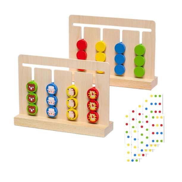 Rompecabezas deslizante, juego lógico, rompecabezas deslizante, combinación de colores y formas para niños y niñas de 3, 4, 5, 6 y 7 años, regalos