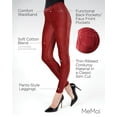 thumbnail image 3 of MeMoi Thin-Rib Slim-Cut Stretch Corduroy Leggings - Womens - Female, 3 of 7