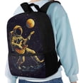 thumbnail image 4 of Jeiento Guitar Astronaut Backpack for Boys 10-12 School Bag Primary School Back Packs with Side Pocket Student Book Bags Elementary Child Schoolbags Rucksack Heavy Duty Daypack, 4 of 6