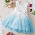 thumbnail image 2 of Robe d'Été Sans Manches pour Filles Robe Tutu pour Filles Robes en Tulle pour Filles 4-5 Ans, 2 of 7
