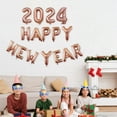 thumbnail image 6 of Grofry New Year 16Pcs Party Balloon 2024 Happy New Year Letter Balloons Aluminum Film Balloons for Home Festival Decorations, 6 of 8