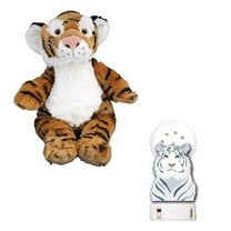 Plush Gear Bennie The Bengal Tiger 8 inch Plush Toy with Pre-Recorded Roar  Sound