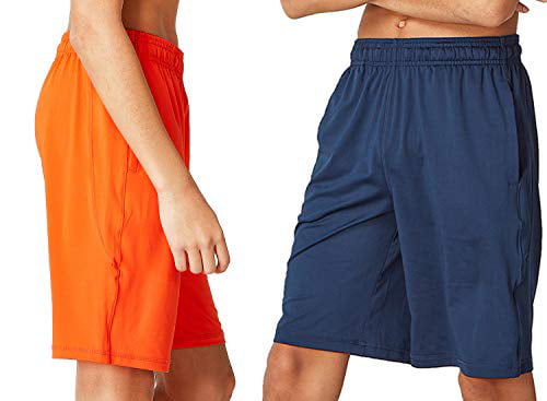 DEVOPS Boys 2-Pack Active Athletic Basketball Shorts with Pockets 
