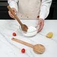 thumbnail image 3 of Cook with Color Acacia Wood Salad Server Set – Elegant, Nonstick-Safe Utensils, 3 of 5