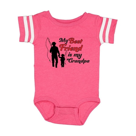 

Inktastic My Best Friend Is My Grandpa Gift Baby Boy or Baby Girl Bodysuit