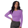 thumbnail image 1 of Sivvan Uniformes Médicos Para Mujer - Camiseta Cómoda De Manga Larga - S8500 - Lavanda - Xs, 1 of 5