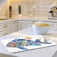 thumbnail image 6 of Abstract Glass Fish Dish Drying Mat 16x18 Absorbent Microfiber Draining Rack Pad for Kitchen Counter Sink, 6 of 8