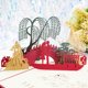 thumbnail image 1 of Tarjeta creativa 3D para esposa y amiga, regalo del Día de San Valentín, invitación de boda, tarjeta personalizada, tarjeta de agradecimiento, venta al por mayor, 1 of 5