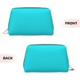 thumbnail image 3 of Rateoe Aqua for Travel Makeup Bag,Large Capacity Cosmetic Bags for Women,Waterproof Portable Pouch Open Flat Toiletry Bag Make up Organizer, 3 of 8