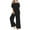 Black, variant on IROINNID Sleeveless Suspender Jumpsuit For Women Full-Length Fashion Summer Casual Ruffle Suspender Jumpsuit