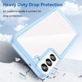 thumbnail image 6 of Case for Samsung Galaxy S22 Plus Case Slim Dropproof [Defend from Drop/Scratch/Slip/Fingerprint] Clear Acrylic Hard Back Soft TPU Bumper Hybrid Phone Cover for Samsung S22 Plus-Blue, 6 of 16