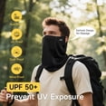 thumbnail image 4 of OZERO Face Mask Neck Gaiter: Sun Protection Scarf Gator Breathable Cooling for Summer Outdoor Activities, Hiking, Cycling, 4 of 7