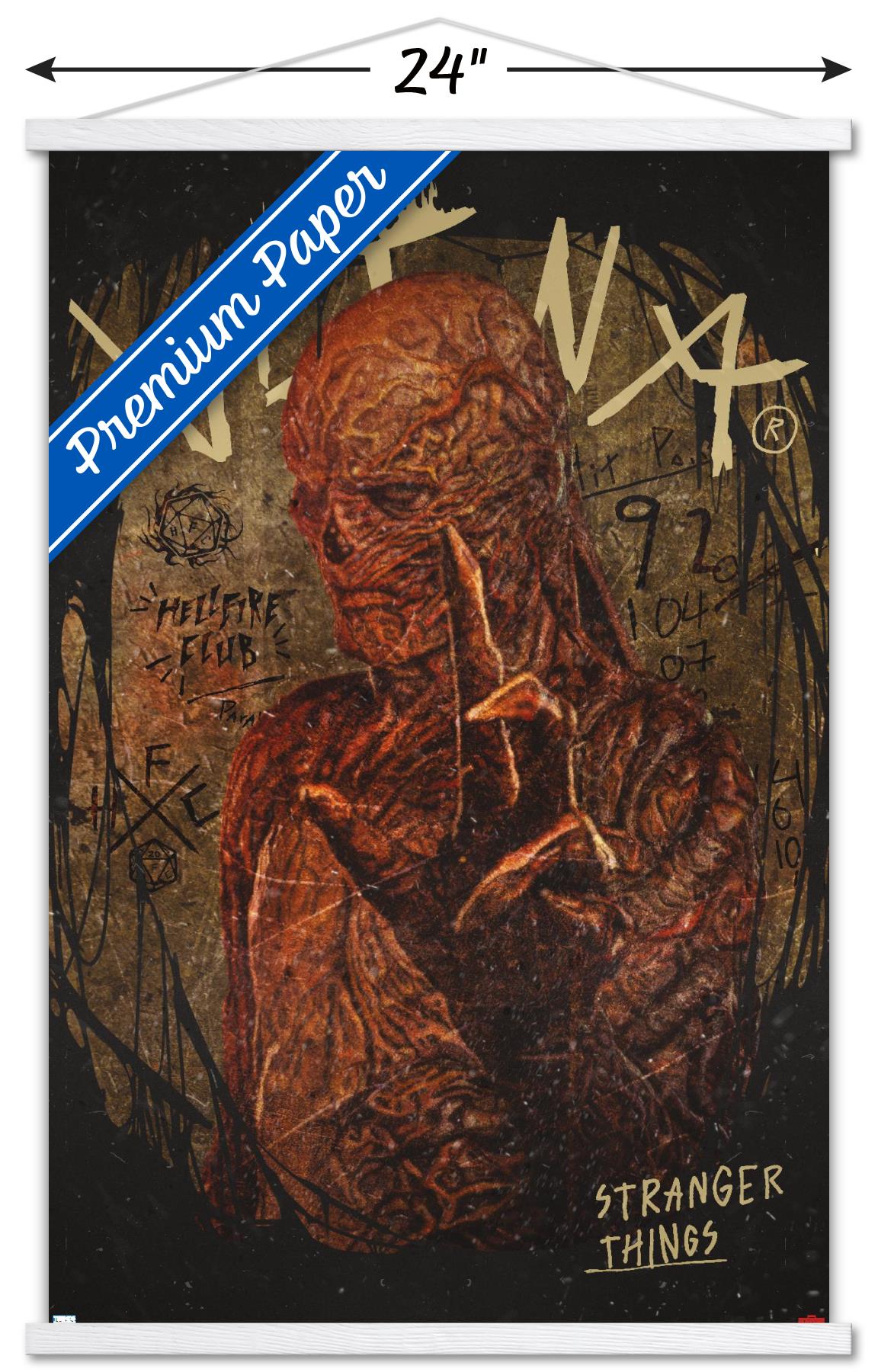Netflix Stranger Things: Season 4 - Vecna Wall Poster with Magnetic Frame, 22.375" x 34"