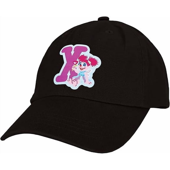 Sesame Street Elmo & Abby Kids Toddler Cap with Initial, Toddler Boys Hat, Youth Girl Baseball Cap, Cute Toddler Baseball Cap