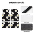 thumbnail image 4 of Balery Daisies Flowers Juego de 4 Alfombrillas para Auto, Revestimientos de Caucho Resistente, Diseño Antideslizante, 4 of 7